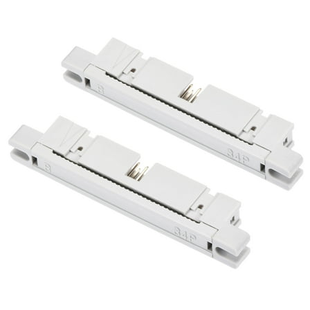 Uxcell 34P Dual Rows 2.54mm IDC Male Transition Plug for Flat Ribbon Cable, Pack of 2