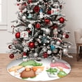 thumbnail image 4 of KLL 30" Christmas Tree Skirt Cactus Gnome Xmas Tree Skirts Mat for New Year Xmas Holiday Party Indoor Outdoor Home Decoration, 4 of 5