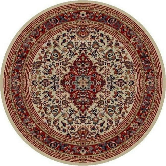 Concord Global 41025 5 ft. 3 in. x 7 ft. 7 in. Jewel Heriz - Ivory