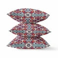thumbnail image 2 of Red Blue Cloverleaf Indoor Outdoor Throw Pillow, 2 of 4