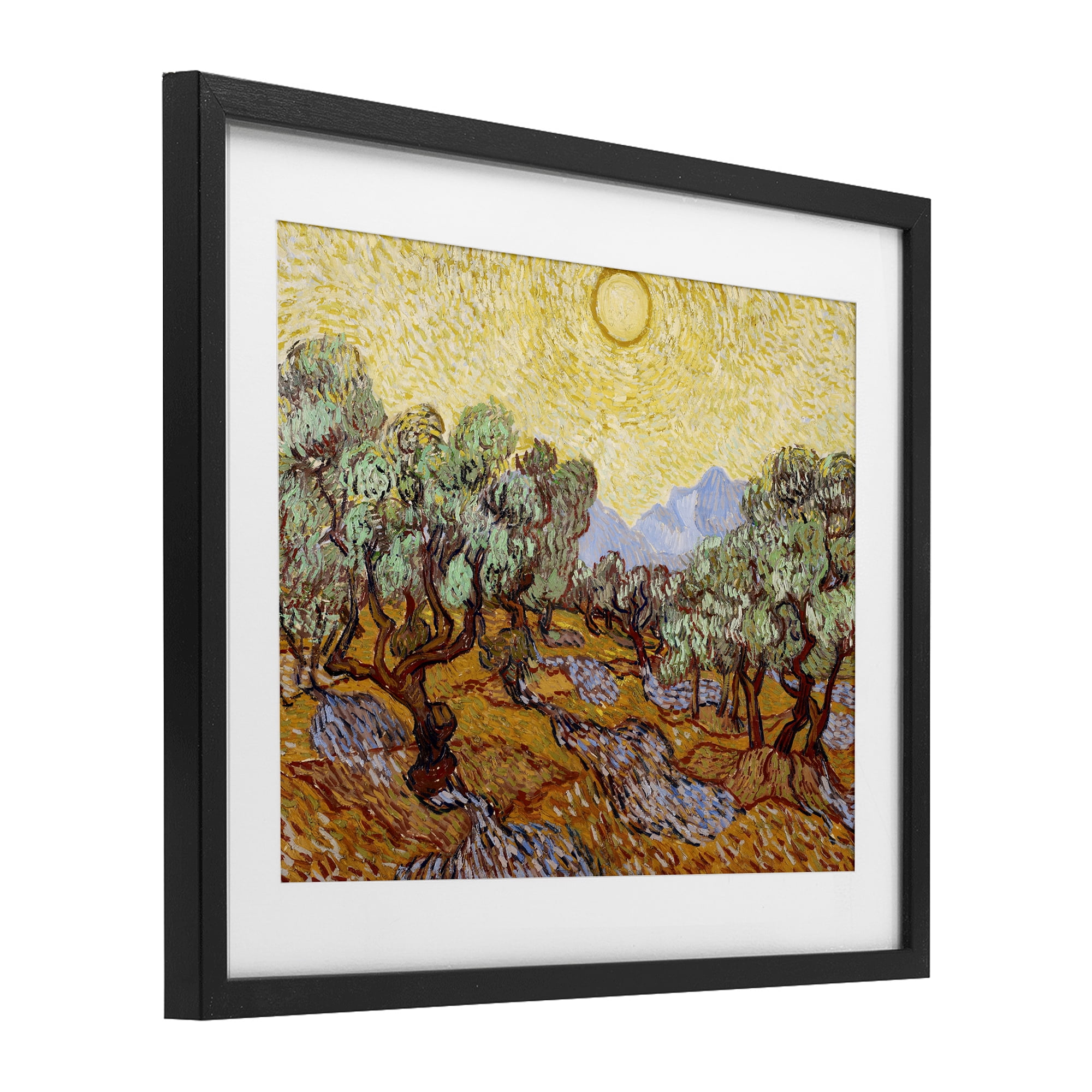 Stupell Industries Olive Trees Van Gogh Black Framed Print Under Glass, design by Vincent Van Gogh