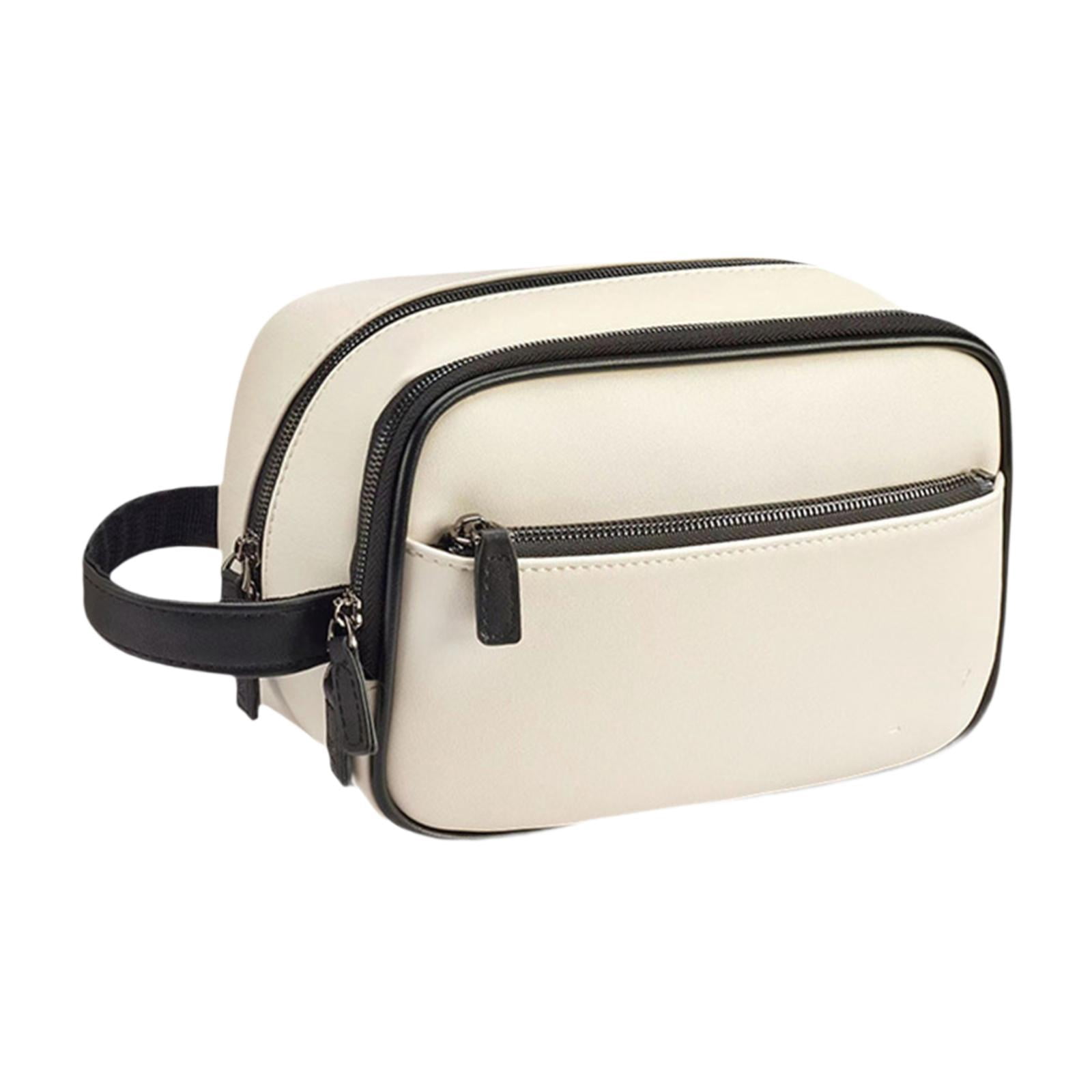 DimyFew Golf Accessory Bag Golf Ball Case Lightweight Travel Golfer Bag with Wrist Strap White