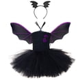 thumbnail image 1 of 1 juego de ropa de Halloween para niños, disfraces de alas de murciélago, disfraz de actuación para fiestas, 1 of 5