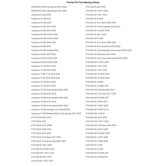 Tusk Rear Wheel Spacer Upgrade Kit Black For Husqvarna TC 125 2014-2015