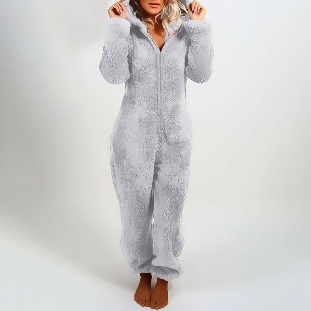 Pijama con capucha para el hogar, mono Mao Mao acolchado de terciopelo para mujer, estilo europeo y americano, para otoño e invierno