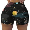 thumbnail image 2 of Honeii Galaxy Print Women's Workout Shorts, Gym Shorts for Active Wear, Sports Shorts,Women's Running Shorts,Quick Dry Athletic Shorts-X-Large, 2 of 8