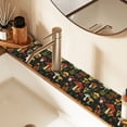 thumbnail image 2 of Yayeee Faucet Mat for Kitchen Sink 14.7" Diatomite Long Splash Guard Pad, Various Mushrooms Pattern, 2 of 7
