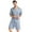 Gray, variant on JTieacloth Big & Tall Nightshirt Plain Satin Sleepwear Soft Smooth Short Sleeve Short Pant Sleepwear Man With Pockets Two Piece Pajamas Black