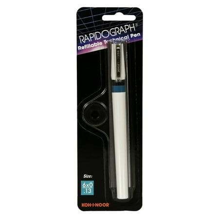 UPC: 0014173276568 | Koh-I-Noor Rapidograph 3165 Technical Pen #6×0  .13 mm.