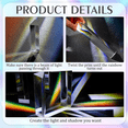 thumbnail image 3 of 2Pcs 6Inch Crystal Optical Glass Triangular Prism for Photography Effects Physics Teaching Light Spectrum Optics Kits,2 x Clear Triple Prism,Transparent, 3 of 8