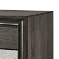 thumbnail image 3 of Benzara BM204561 Transitional Style 3 Drawer Wooden Nightstand with Bracket Feet, Gray, 3 of 5