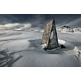 thumbnail image 2 of Ingibergsson, Bragi 14x11 Black Ornate Wood Framed with Double Matting Museum Art Print Titled - Alone In The Mountains, 2 of 4