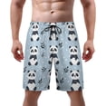 thumbnail image 1 of NICKSUN Men's Swim Trunks, Cute Print Quick Dry Summer Board Beach Shorts with Mesh Lining and Pockets, 1 of 6