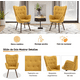 thumbnail image 2 of Silla Sillón FurnitureR Moderno Amarillo, 2 of 8