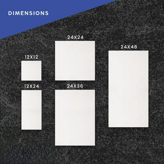 HDPE Boat Board, Marine Grade Plastic Sheet 1/4" Thick High Density Polyethylene Panel (White, 12 X 12)