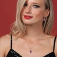 thumbnail image 3 of Gem Stone King 8.90 Ct Oval Pink Mystic Topaz 925 Sterling Silver Pendant and Earrings Jewelry Set, 3 of 5