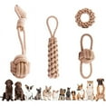 thumbnail image 2 of Cat Dog Rope Toys Cleaning Teeth Grinding Teeth Interest Interactive Wear Resistant Knot Toy Play Entertainment Pet Supplies (Donut), 2 of 7
