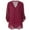 Wine, variant on Womens Tops Trendy, Duoif Plus Size V-Neck Chiffon Blouse, Flowy Sleeve Shirts for Women Wine XXXXXL