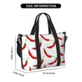 thumbnail image 2 of Travel Duffle Bag Pepper red Travel Tote Bags Carry on Luggage Waterproof Weekender Bags with Top Handle Adjustable Shoulde Strap for Travel Gym, 2 of 5