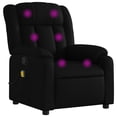 thumbnail image 1 of vidaXL Massage Recliner Chair Black Faux Leather, 1 of 5
