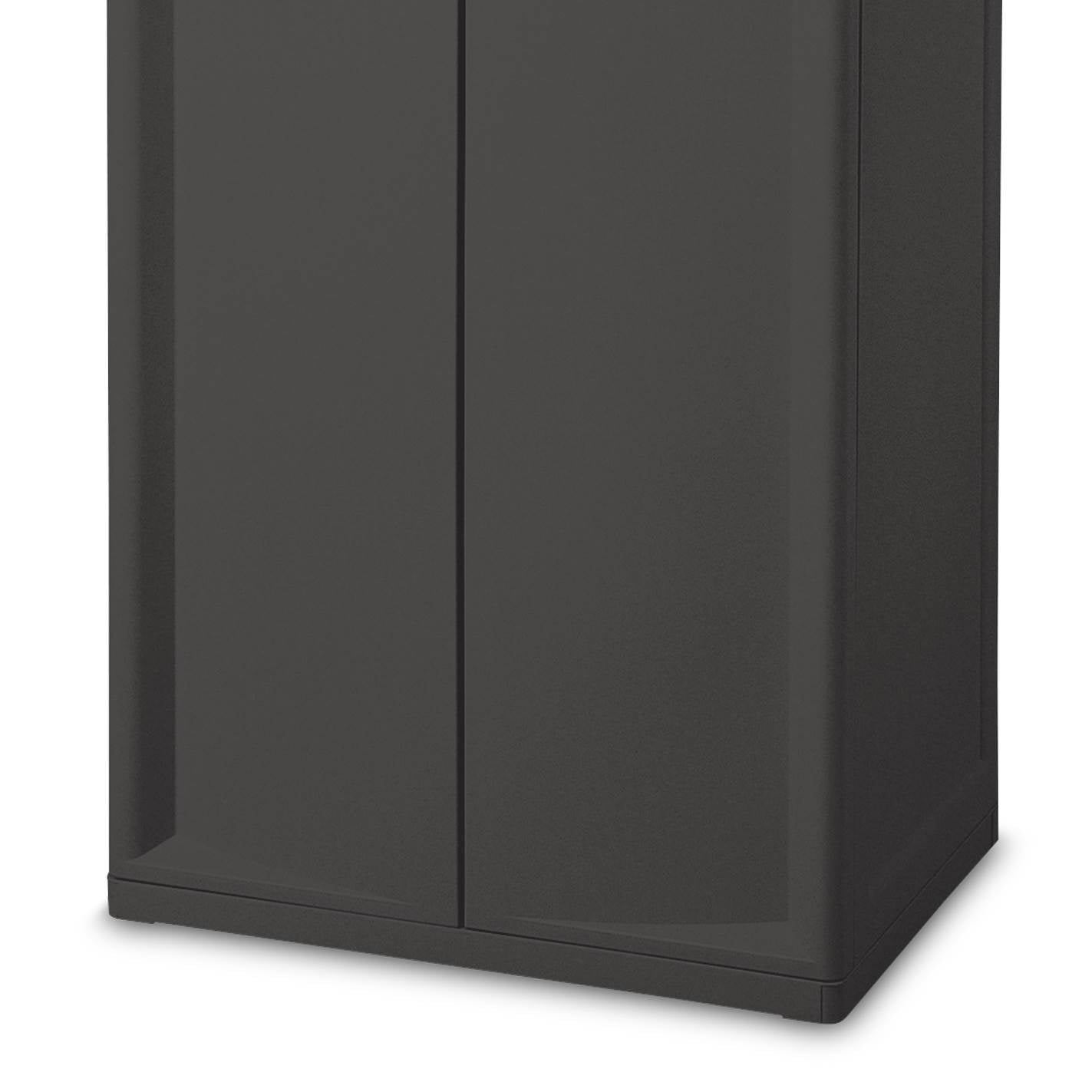 Sterilite Adjustable 4-Shelf Storage Cabinet With Doors, Gray | 01423V01 - 1