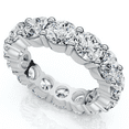 thumbnail image 4 of Pompeii 6 Ct EX3 Lab Grown Diamond Eternity Wedding Ring 14k White Gold (F/G,VS), 4 of 6