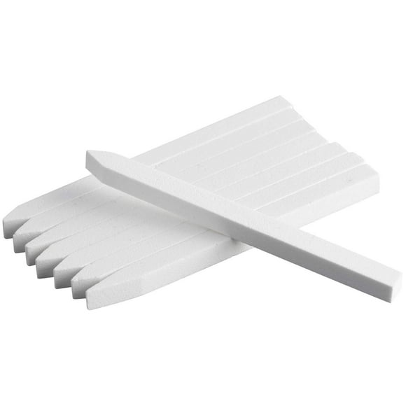 18 Pcs Nail File Pumice Stone Cuticle Pusher Nail Art Pedi & Mani Tools (White)