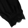 thumbnail image 3 of Long Sleeve Shirts for Women Velvet Turtleneck Lace Blouse, Long Sleeve Slim Elegant Top Women's Tops, Tees & Blouses1 PC, 3 of 4