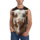 thumbnail image 1 of Balery Cow With Butterflies Camisetas sin mangas para hombre, absorbe la humedad y protege contra el mal olor.-3X-Large, 1 of 7