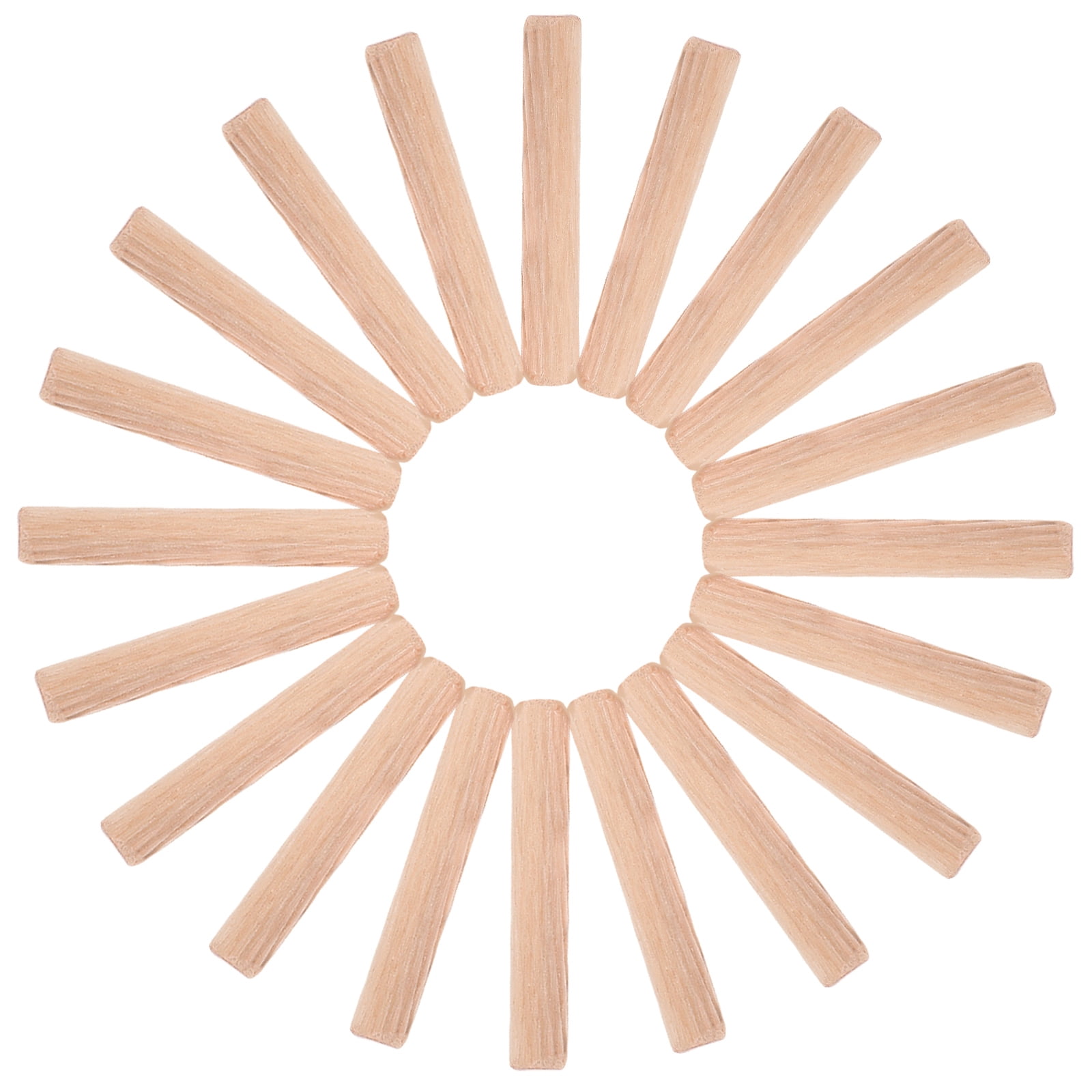 OUNONA Wood Dowel Rods 1 Bag 8x40mm Wooden Craft Sticks for Furniture Accessories and Woodworking Projects