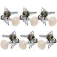 thumbnail image 1 of WRITWAA 6pcs Guitars Tuning Pegs Open Single Hole for Acoustic Guitar Practicing, 1 of 8