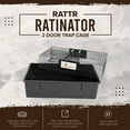 thumbnail image 3 of Rugged Ranch Ratinator Live Rat and Mouse Humane Trap, Large Multi Catch Metal Cage, 3 of 12