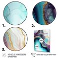 thumbnail image 3 of DESIGN ART Designart "Blue Purple Abstract Geode Iii" Abstract Marble Canvas Prints 24 in. wide x 32 in. high, 3 of 5