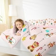thumbnail image 4 of jejeloiu Cute Bear Snowmen Full Size Comforter Sets,Happy New Yaer Bedding Comforter Set,Merry Christmas Bedding Sets For Girl,Red White Home Decor Reversible,3-Piece, 4 of 8