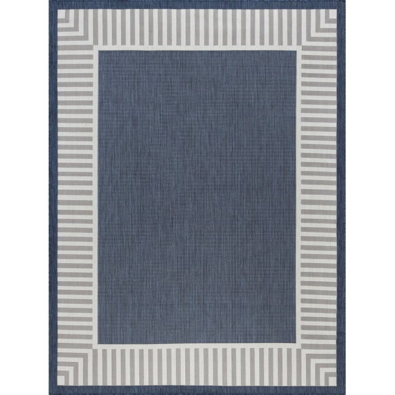 Tayse Eco Area Rug ECO1105 Transitional Navy Faded Shaded 8' 9" x 12' 2" Rectangle