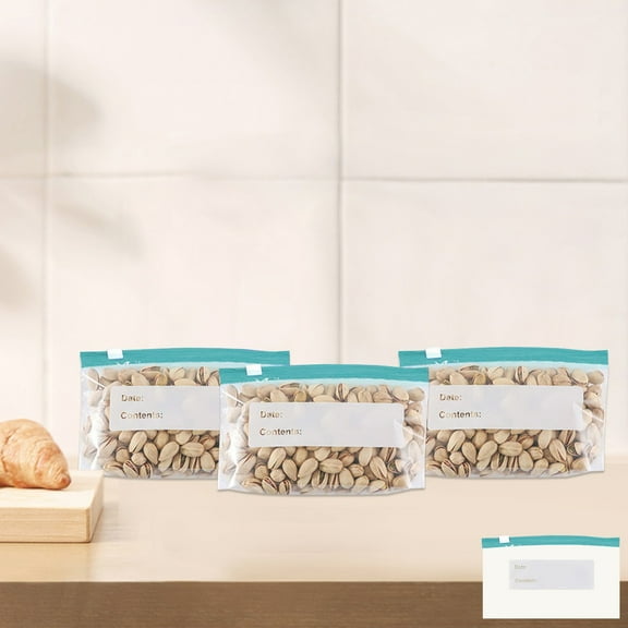 Heavy-Duty Reusable Zipper Storage Bags, Airtight Slide Lock Seal for Food Preservation, Freezer & Fridge Organization, 15-Pack Bulk Set, Food Safe Storage Solutions