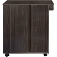 thumbnail image 6 of Better Home Products Shelby Rolling Kitchen Cart with Storage Cabinet - Tobacco, 6 of 8