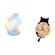 thumbnail image 5 of Espejo y reloj de pared acrílico ondulado moderno, adorno decorativo para baño, dormitorio, oficina o habitación. Regalo para el hogar. Fácil de leer., 5 of 8