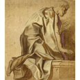 thumbnail image 3 of Jacob Jordaens 12x14 Black Modern Framed Museum Art Print Titled - Man Kneeling, Facing Right (1630-1635), 3 of 5