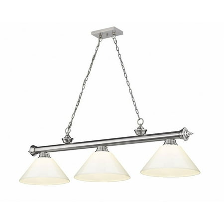 

3 Light Billiard in Traditional and Classical Style-18.75 inches Tall and 14 inches Wide Bailey Street Home 372-Bel-4596631