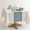 Blue Stripe-55" x 55" (Square), variant on Outdoor Linen Square Tablecloth With Tassel 55 X 55 Inch