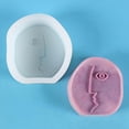 thumbnail image 6 of Nordic Decoration Casting Tool Epoxy Resin Polymer Clay Abstract Face Handmade for Soy Candle Mousse Gifts Fondant Cake , 94mmx85mmx30mm, 6 of 10