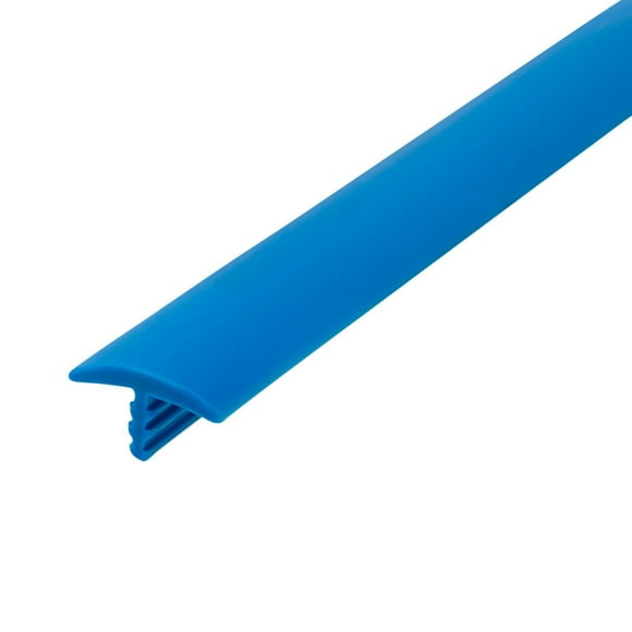 Outwater Plastic T-molding 5/8 Inch Toy Blue Flexible Polyethylene Center Barb Tee Moulding 250 Foot Coil