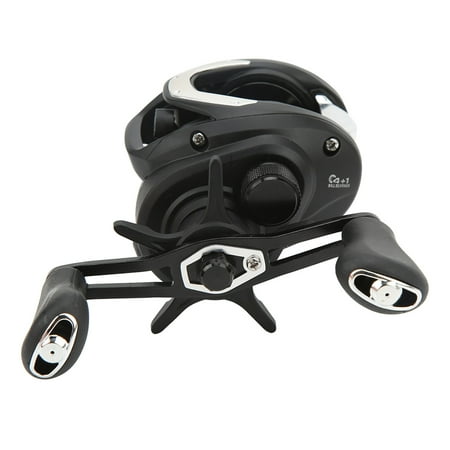 UsilkU CC80 Water Drop Lure Baitcasting Fishing Reel 7.5:1 Gear Ratio High Speed Long Range Micro Raft Bait Casting Wheel Left Handed (5.51 inches / 14 cm)