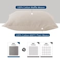 thumbnail image 2 of Fundas de Almohada Zaizaihome King Pack de 2 100% Algodón Egipcio, 2 of 7