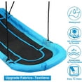 thumbnail image 2 of Lineslife 67" Giant Platform Swing for Kids, Strong Flying Saucer Tree Swing for Indoor and Outdoor Playground, Blue, 2 of 10