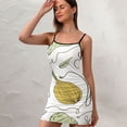 thumbnail image 3 of Ladies Elegant Sling Sleeveless Sexy Dress vegetables, 3 of 6