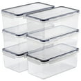 thumbnail image 5 of Sorbus 6 Pack (108oz/13.5cups) Airtight Food Storage Containers - Four-Way Snap Lids Keeps Food Fresh - Store Cereal, Pasta, Flour and more, 5 of 6