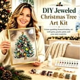 thumbnail image 5 of DIY Christmas Jewelry Tree Art Kit, Decorative Holiday Craft Set, Handmade Tree Ornament Project for Adults Beginners, Tabletop Shelf Desk and Home Christmas Decor, 5 of 5