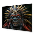 thumbnail image 2 of Designart "Tribes Mende African Mask I" African Tribes Metal Art Living Room, 2 of 5